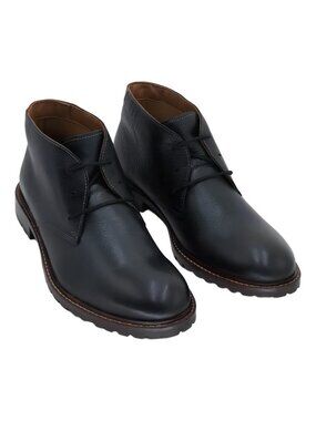 Johnston Murphy Boswel Chukka Boots Black Full Grain Size 11M